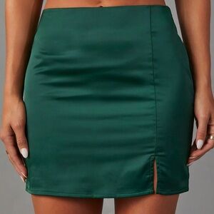 VICI Kaito Satin Mini Skirt